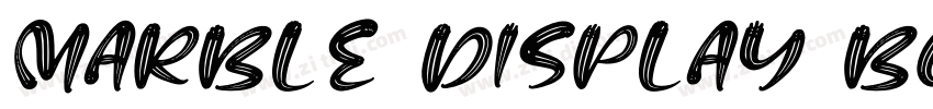 Marble Display Bold字体转换